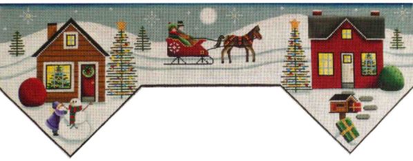 click here to view larger image of Country Christmas 1 (hand painted canvases)