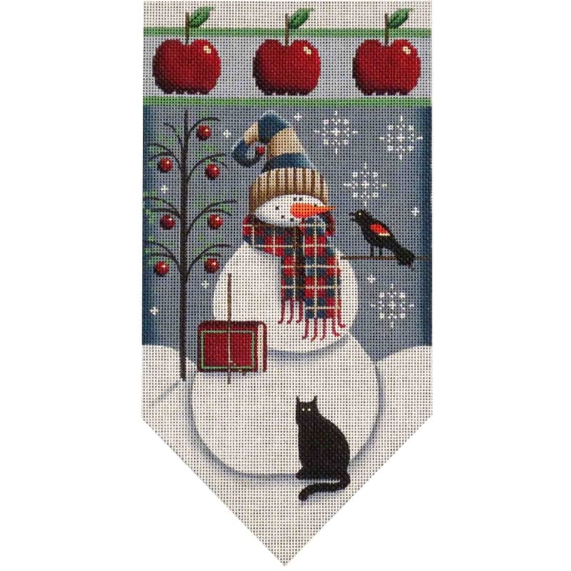 click here to view larger image of September Snowman Banner (hand painted canvases)
