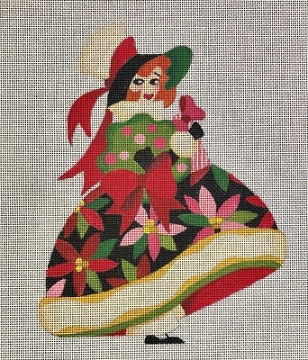 click here to view larger image of Christmas Girl 4 (hand painted canvases)