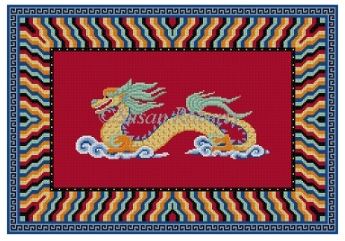 click here to view larger image of Dragon (hand painted canvases)