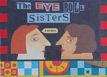 click here to view larger image of Eye Roll (hand painted canvases)