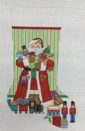 click here to view larger image of Christmas Stocking - 7328 (hand painted canvases)