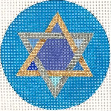 click here to view larger image of Star of David (hand painted canvases 2)