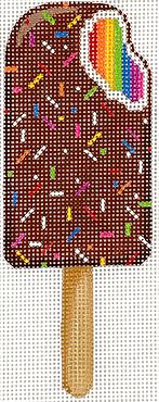 click here to view larger image of Rainbow Chocolate Covered Ice Cream Bar w/Sprinkles (hand painted canvases 2)