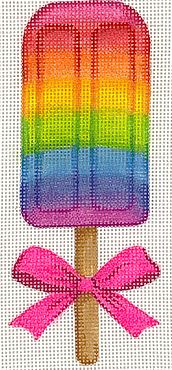 click here to view larger image of Rainbow Popsicle w/Bow (hand painted canvases 2)
