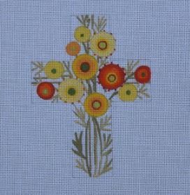 click here to view larger image of Yellow Field Flowers (hand painted canvases)