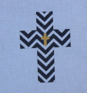 click here to view larger image of Zig Zag (hand painted canvases)