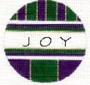 click here to view larger image of Joy Ornament (hand painted canvases)