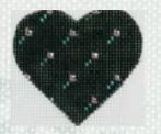 click here to view larger image of Tapestry Heart (hand painted canvases)