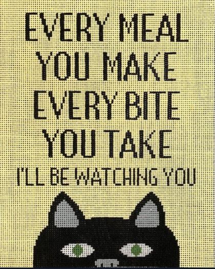 click here to view larger image of Every Bite Cat (hand painted canvases)