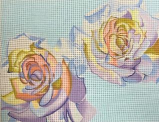 click here to view larger image of White Roses (hand painted canvases)