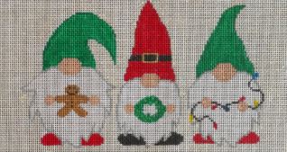 click here to view larger image of Christmas Gnomes (hand painted canvases)