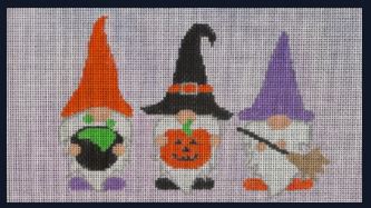 click here to view larger image of Halloween Gnomes (hand painted canvases)