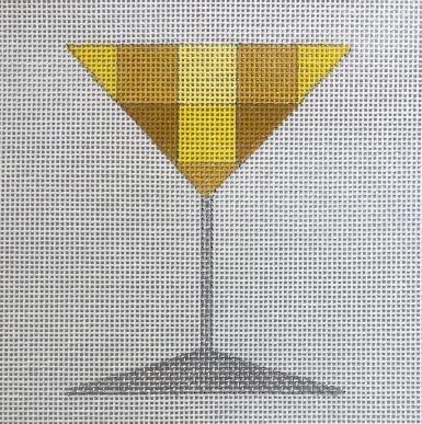 click here to view larger image of Yellow Martini (hand painted canvases)