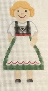 click here to view larger image of German Girl (hand painted canvases)