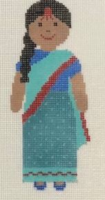 click here to view larger image of Indian Girl (hand painted canvases)