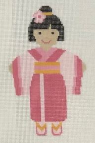 click here to view larger image of Japanese Girl (hand painted canvases)