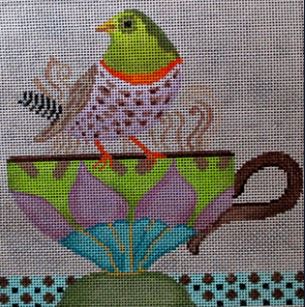 click here to view larger image of Tea for Me (hand painted canvases)