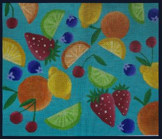 click here to view larger image of Tossed Fruit (hand painted canvases)