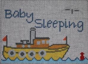 click here to view larger image of Baby Sleeping - Tug Boat  (hand painted canvases)