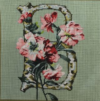 click here to view larger image of Floral B (hand painted canvases)