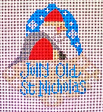 click here to view larger image of Jolly Old St Nicholas Bell (hand painted canvases)