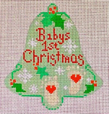 click here to view larger image of Baby's 1st Christmas Bell (hand painted canvases)