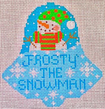 click here to view larger image of Frosty the Snowman Bell (hand painted canvases)