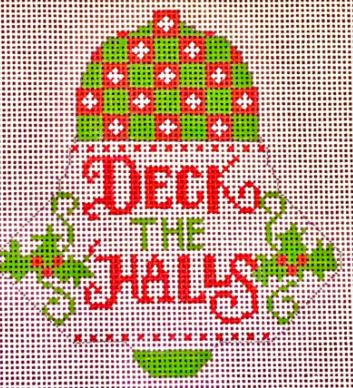 click here to view larger image of Deck the Halls Bell (hand painted canvases)
