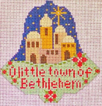 click here to view larger image of O Little Town of Bethlehem Bell (hand painted canvases)