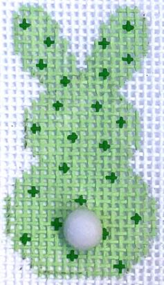 click here to view larger image of Mini - Green Bunny Tails (hand painted canvases)