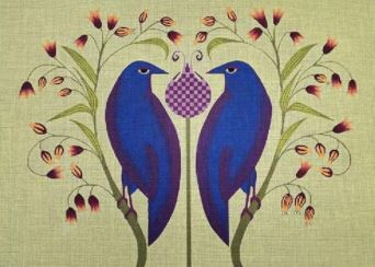 click here to view larger image of Pair of Crows (hand painted canvases)