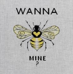 click here to view larger image of Wanna Bee Mine? (hand painted canvases)