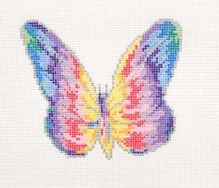 Rainbow Butterfly hand painted canvases 