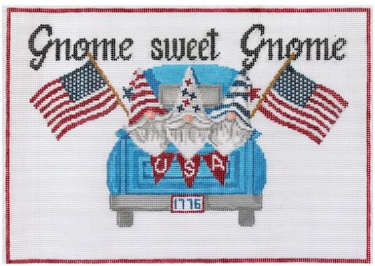 click here to view larger image of Gnome Celebrate America (hand painted canvases)