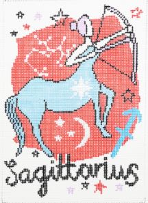 click here to view larger image of Zodiac - Sagittarius (hand painted canvases)