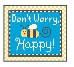 click here to view larger image of Tiny Inspirations - Don't Worry, Be Happy!  (hand painted canvases)