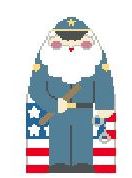 click here to view larger image of Policeman Santa (hand painted canvases)