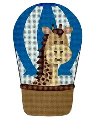 click here to view larger image of Blue Balloon Critter - Giraffe (printed canvas)