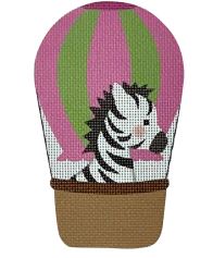 click here to view larger image of Pink Balloon Critter - Zebra (printed canvas)