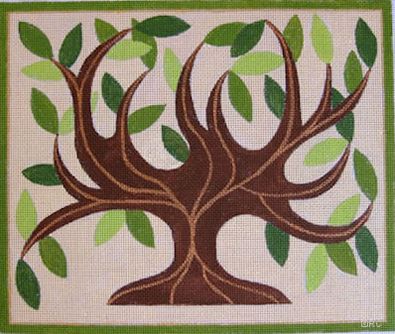 click here to view larger image of Tree of Life Tallis Bag (hand painted canvases)