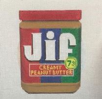 click here to view larger image of Jiff Peanut Butter Jar (hand painted canvases)
