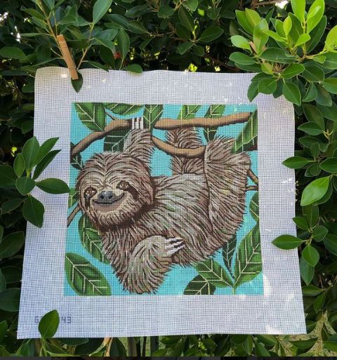 click here to view larger image of Sloth (hand painted canvases)