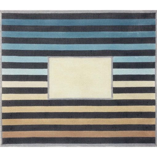 click here to view larger image of Blue Ombre Stripe Tallis Bag (hand painted canvases)