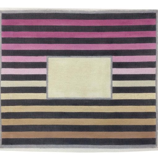 click here to view larger image of Pink Ombre Stripe Tallis Bag (hand painted canvases)
