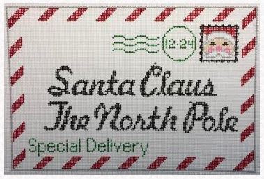 click here to view larger image of Santa Large Letter  (hand painted canvases)