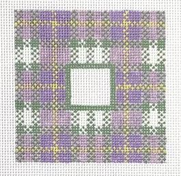 click here to view larger image of Purple Plaid (hand painted canvases)