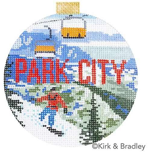 click here to view larger image of Ski Resorts - Park City (hand painted canvases)