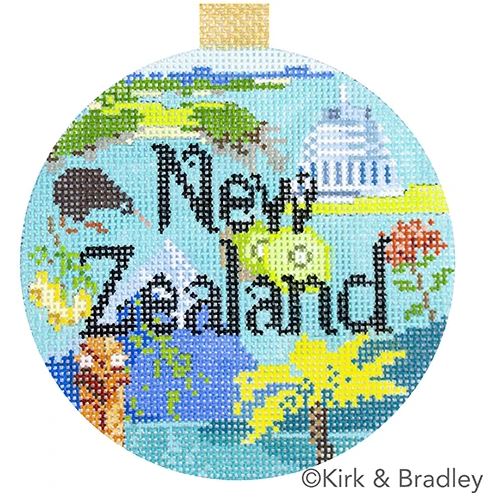 click here to view larger image of Travel Round - New Zealand (hand painted canvases)