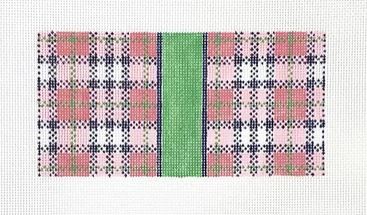 click here to view larger image of Pink Plaid (hand painted canvases)